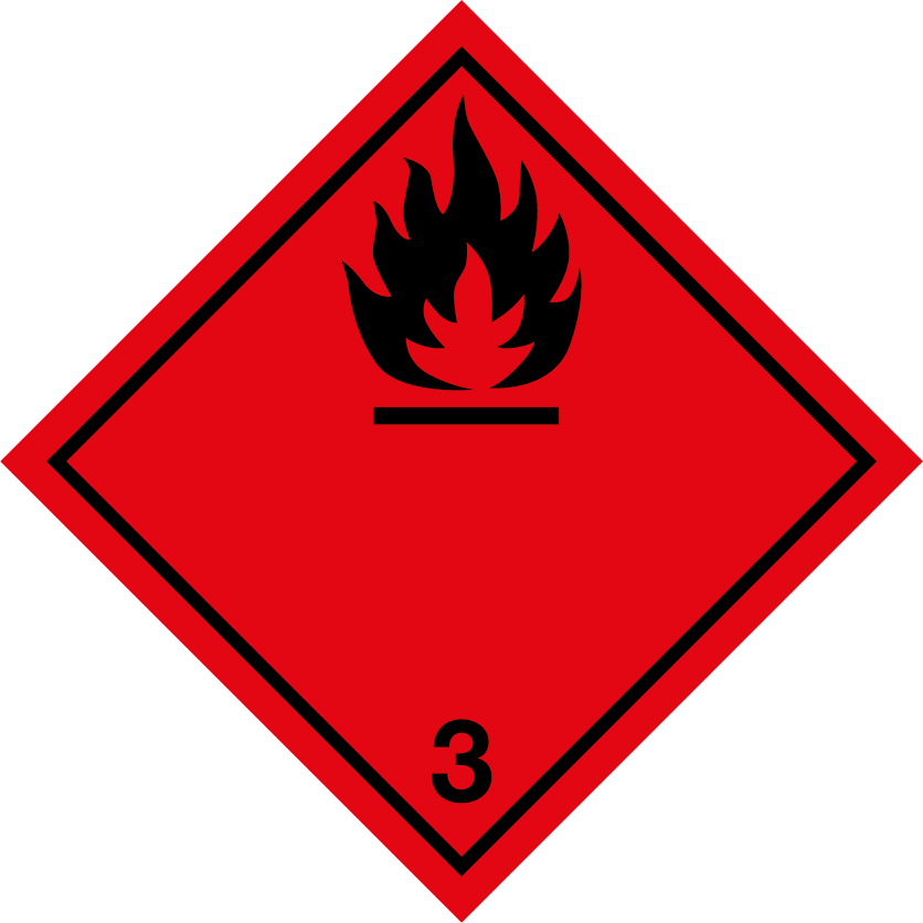 Etiquette inflammable