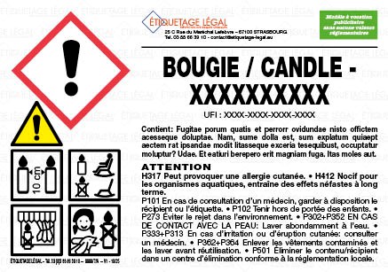 Etiquetage CLP de vos bougie